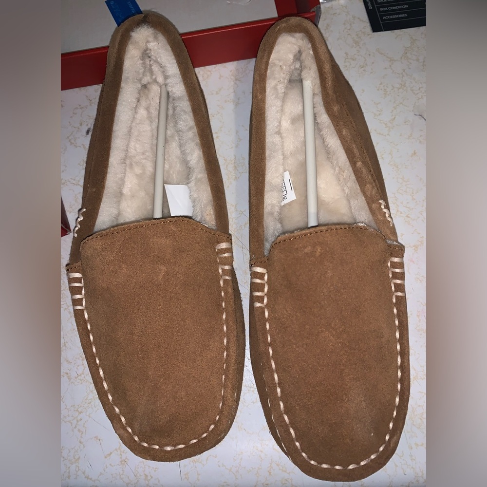 Chestnut moccasins sz10